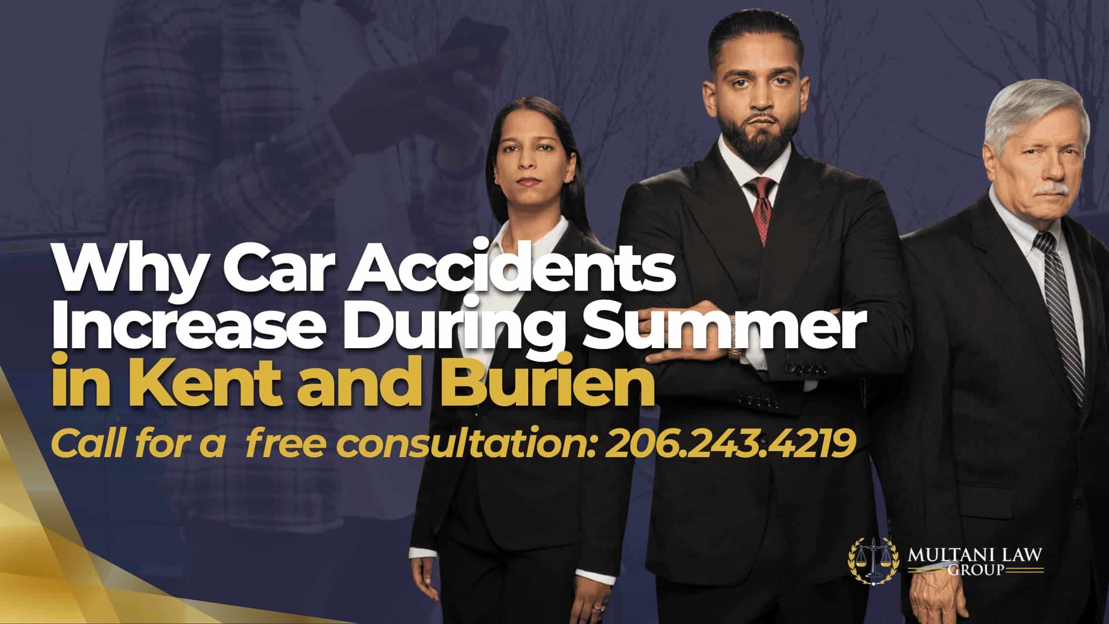 Why Car Accidents Increase During Summer in Kent and Burien
